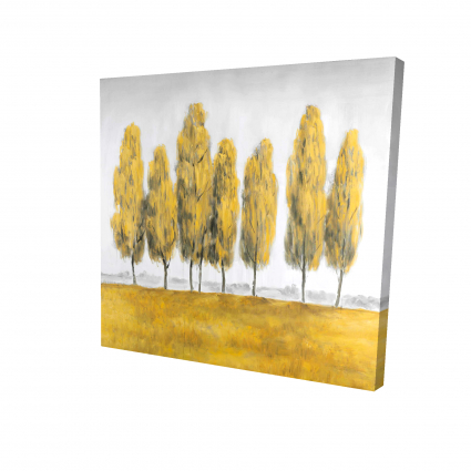 Abstract yellow trees