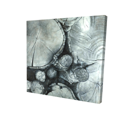 Textured wooden logs