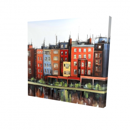 Boston fall colors buildings