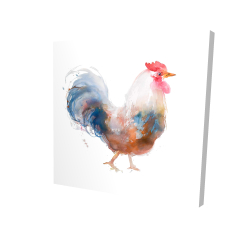 Coq à l'aquarelle