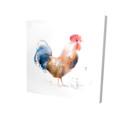 Coq style aquarelle