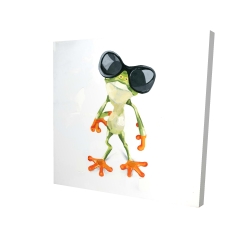 Funny frog with sunglasses
