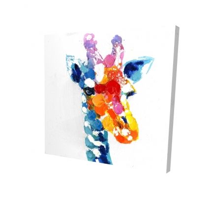 Girafe abstraite tacheté de couleurs