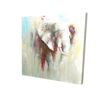 éclats de peinture sur éléphant abstrait
