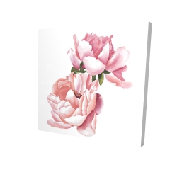 Deux roses en aquarelle