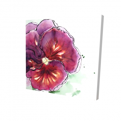 Blossoming orchid with wavy petals