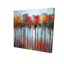 Abstract and colorful forest