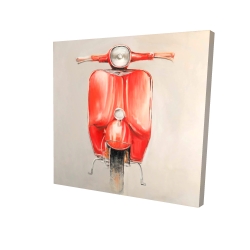 Petit cyclomoteur rouge