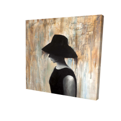 Audrey hepburn avec un grand chapeau