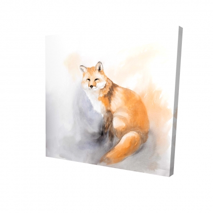 Renard à l'aquarelle