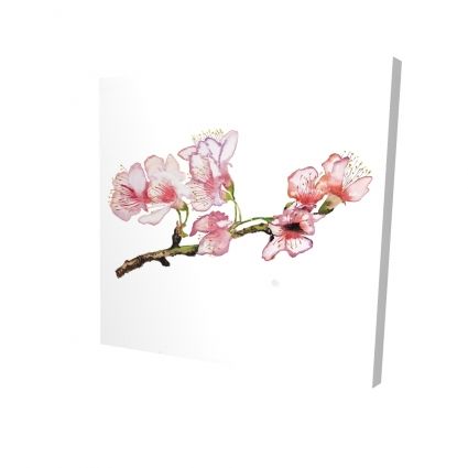 Branch of cherry blossom in pink