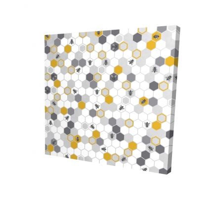 Motif de ruche d'abeilles