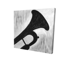 Silhouette of a trumpet