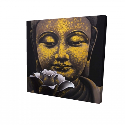 The eternal smile of buddha and his lotus