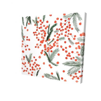 Motif feuilles de gui