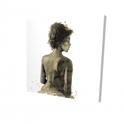 Femme de dos en sépia