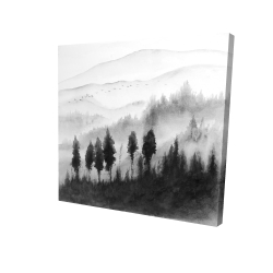 Landscape mono in watercolor