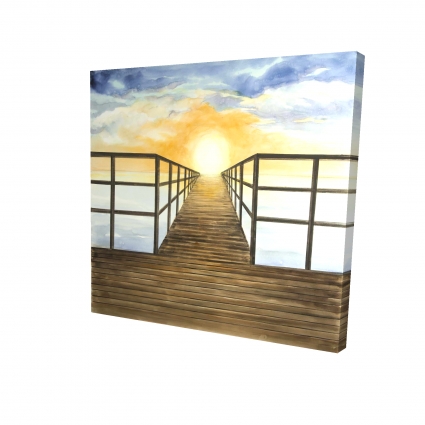 Couché de soleil dans la mer