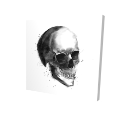 Crâne noir et blanc