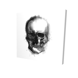 Crâne foncé aquarelle