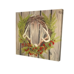 Couronne de noël avec panache