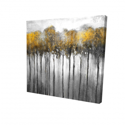 Forêt abstraite jaune