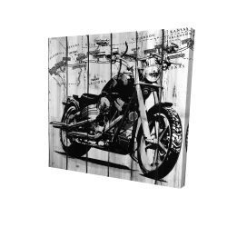 Motorcycle grey and black