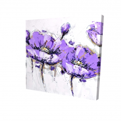 Abstract purple flowers