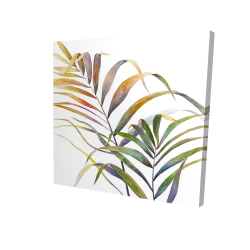 Feuilles de palmiers tropicaux à l'aquarelle