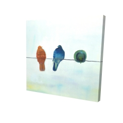 Oiseaux abstrait perchés