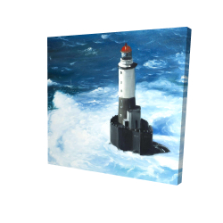 Unleashed waves on a lighthouse