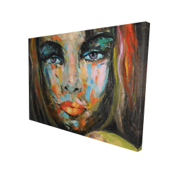 Portrait coloré de femme
