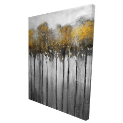 Forêt abstraite jaune