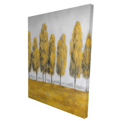 Abstract yellow trees