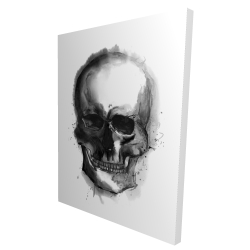 Crâne foncé aquarelle