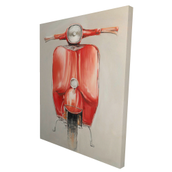 Petit cyclomoteur rouge