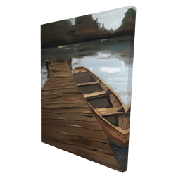 Lake, dock and boat
