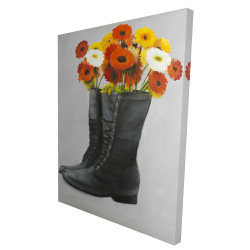 Bottes pleines de fleurs