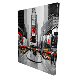 Rue achalandée de la ville de new york