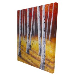 Paysage de forêt d'automne