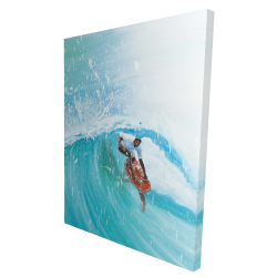 Surfer in the middle of the wave