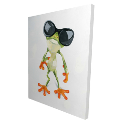 Funny frog with sunglasses