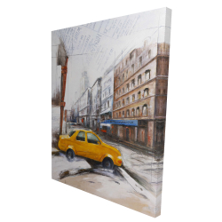 Taxi in the street sketch