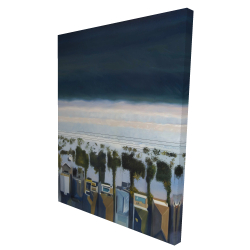 Vue d'oiseau de la plage