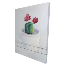 Mini cactus in a cup