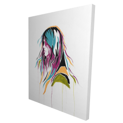 Femme art de rue graffiti
