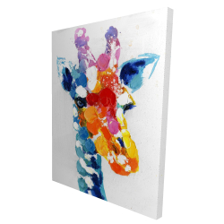 Girafe abstraite tacheté de couleurs