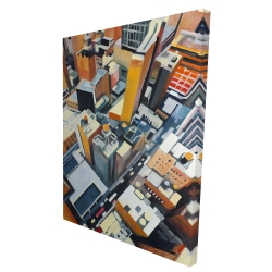 High top view of buildings in new york