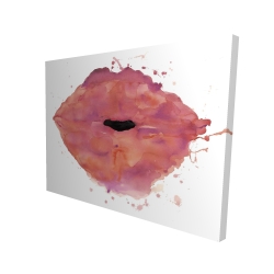 Rouge à lèvre rose aquarelle
