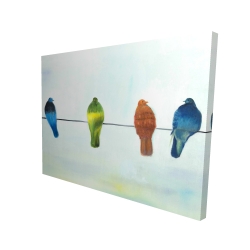 Oiseaux abstrait perchés